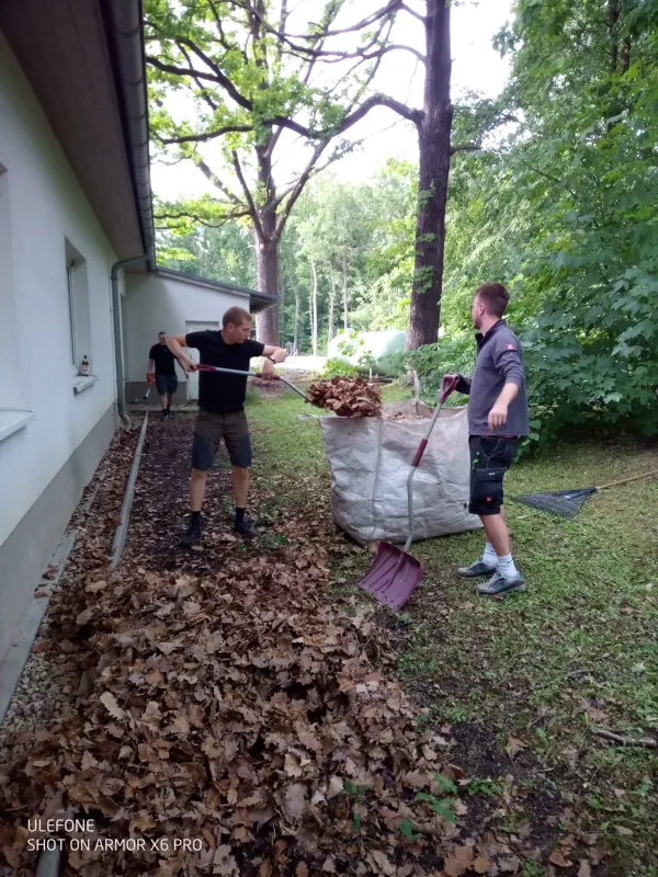 Arbeitseinsatz unserer 2. Mannschaft im Schortental