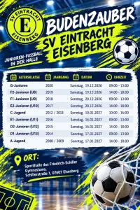 bis auf A- Jugend- Turnier ausgebucht